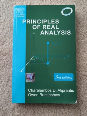 Principles of Real Analysis by Aliprantis, Charalambos D.
