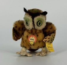Vintage STEIFF Original Mohair WITTIE Owl 4310 Germany Toy 4