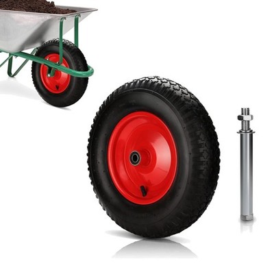 Schubkarrenrad luftbereift 4.80 4.00 8 390mm Gummirad Tragkraft 200kg Ersatzrad