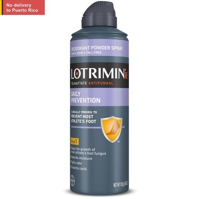 Athlete's Foot Daily Prevention Deodorant Powder Spray,4.6Oz(Packaging may vary)
