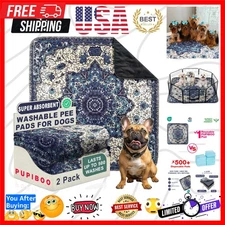 Washable Pee Pads for Dogs - Super Absorbent Reusable Puppy Training Pads - 1...