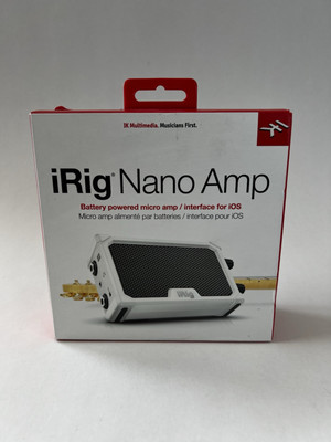 IK Multimedia iRig Nano Amp Mobile Micro Guitar Amp and smartphone interface