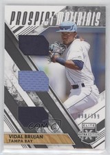 2019 Elite Extra Edition Triple Prospect Materials Black 98/399 Vidal Brujan xp6