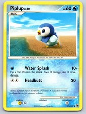 Piplup 71/100 Common Majestic Dawn Pokemon Moderately Played