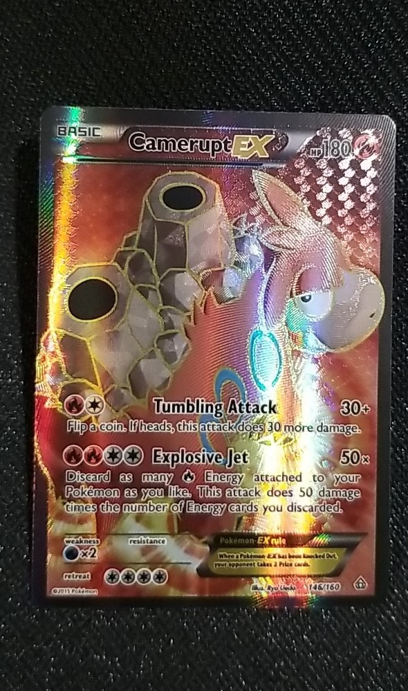 Camerupt EX  146/160 Full Art  XY Primal Clash Pokemon Card 2015 Holo NM