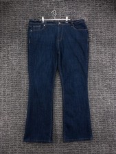 Levis 515 Boot Cut Jeans Womens 16 Blue Dark Wash Stretch Denim Casual Western