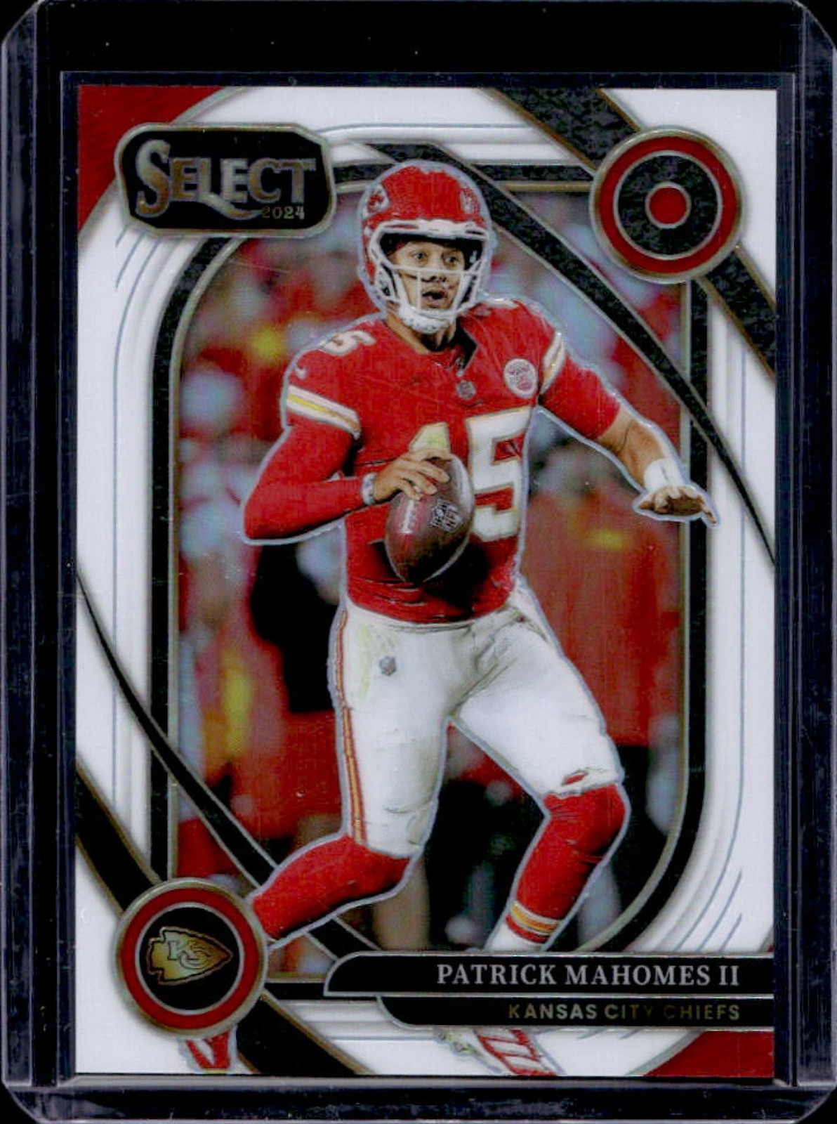 2024 Select Patrick Mahomes II Club White Prizm #18/35 Chiefs