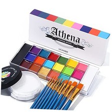 Athena Face Body Paint Oil Palette Translucent Setting Powder 10PCS Set C