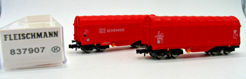 Fleischmann N 837907   Schiebeplanwagen DB Schenker / neutral    in OVP   QL204 | Condition: Gebraucht