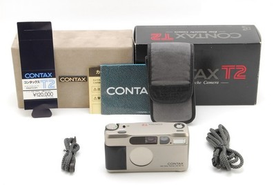 Contax T2 Titan Silver 35mm Point & Shoot 35mm Film Camera From
