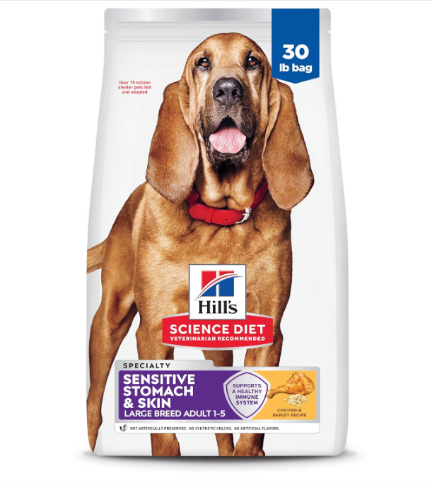 Diet Adult Sensitive Stomach & Skin Large Breed Chicken & Ba