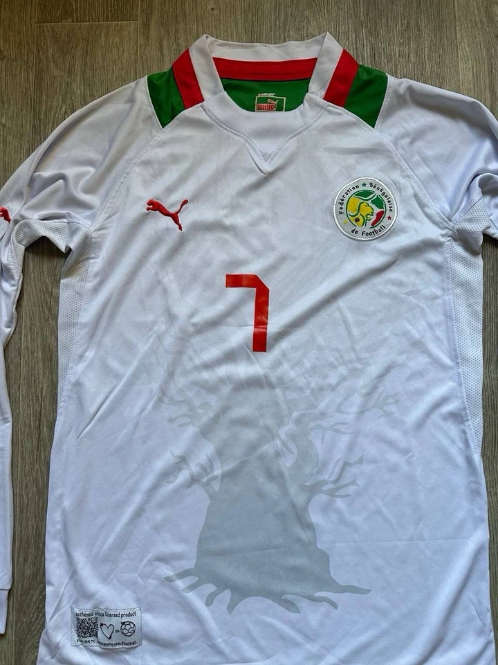 Редкая домашняя футболка Puma Сенегал 2012/13 Sow No7 баобаб с длинным рукавом подлинная AFCON - Изображение 4 из 4