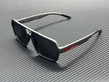 PRADA LINEA ROSSA PS A06S 16X7W1 Grey Metal Silver Mirror Men's 59 mm Sunglasses