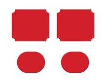 Grey Adhesive Pads for A229 Series Dash Cam Two Front Two Rear Pieces