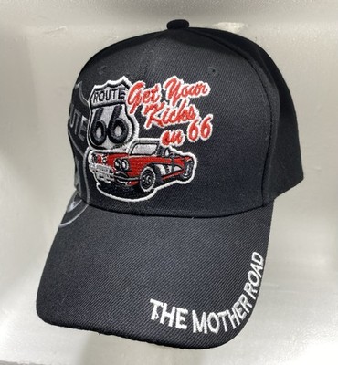 Corvair Route 66 Hat Mens  Adjustable Get Your Kicks The Mother Road Cap Hat