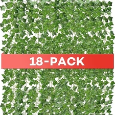 126ft Fake Ivy Vines 18pk Artificial Greenery Garland for Wedding Wall Party Dec