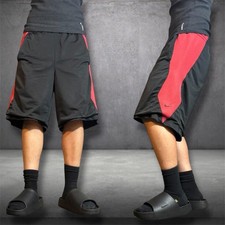 Vintage Y2K Nike 24.7.365 Basketball Shorts Black Red Mesh Size L