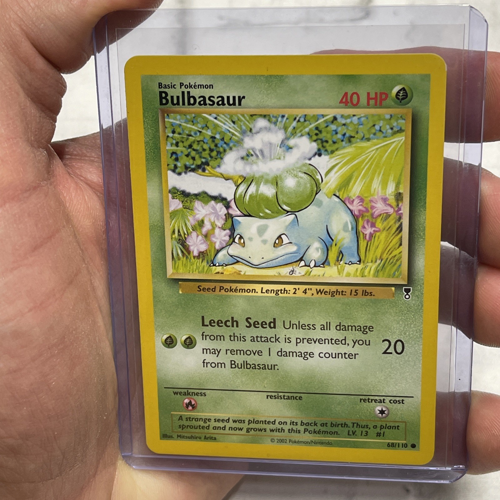 Bulbasaur 68/110 Common Legendary Collection Pokémon Card NM Vintage Pokemon TCG