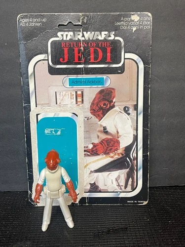 Vintage 1983 Kenner Admiral Ackbar Complete Action Figure w/ Cardback