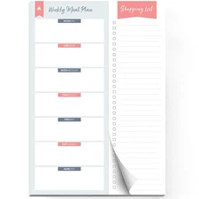 Clever Fox Magnetic Meal Planner – Weekly Meal Plan & Shopping List Pad, M...