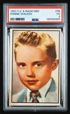1953 bowman #58 christopher walken rc; radio tv NBC cowbell rookie PSA 3