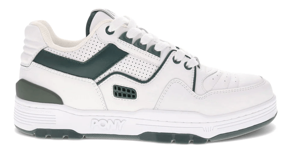 Scarpe da basket Pony uomo M100 LOW [bianco verde scuro] 55020021
