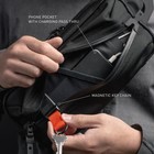 Black Ember TKS CORDURA® RN66 AIR MATTE - JET BLACK : 2.5L EDC Tech Sling — photo 6