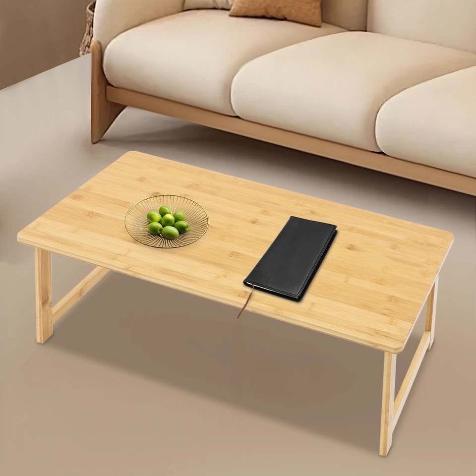 Mesa de centro plegable de bambú 80*40*30 cm mesa de comedor sentada color tronco OFERTA Foto 3 de 4