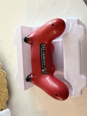 Wireless Bluetooth Controller Compatible with PS4   Red Gamepad Dual Vibration