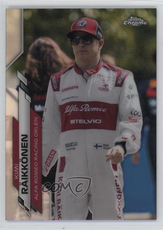 2020 Topps Chrome Formula 1 F1 Racers Refractor Kimi Raikkonen #188 0bo9