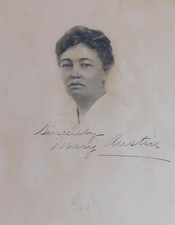 Mary Austin - Famous Female Writer of the Southwest - Signed Vintage Photograph