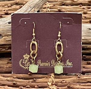 Authentic The Shannon Gilded Dangles Of Clarity And Green Essence