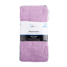 Mainstay MAIN STAYS 18 Pack Assorted Cotton Terry Thin Small, Multicolor