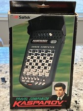 Vintage Saitek Kasparov Chess Computer Travel Companion 122B Boxed Handheld