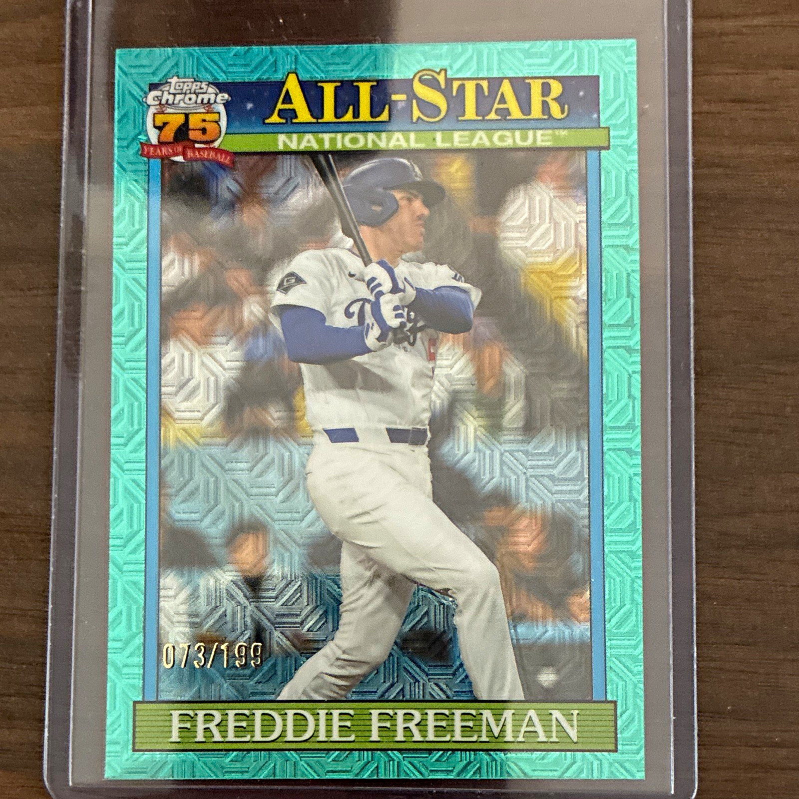 2025 Topps S2 1990 Chrome Silver Pack AS Freddie Freeman 90ASC-21 /199