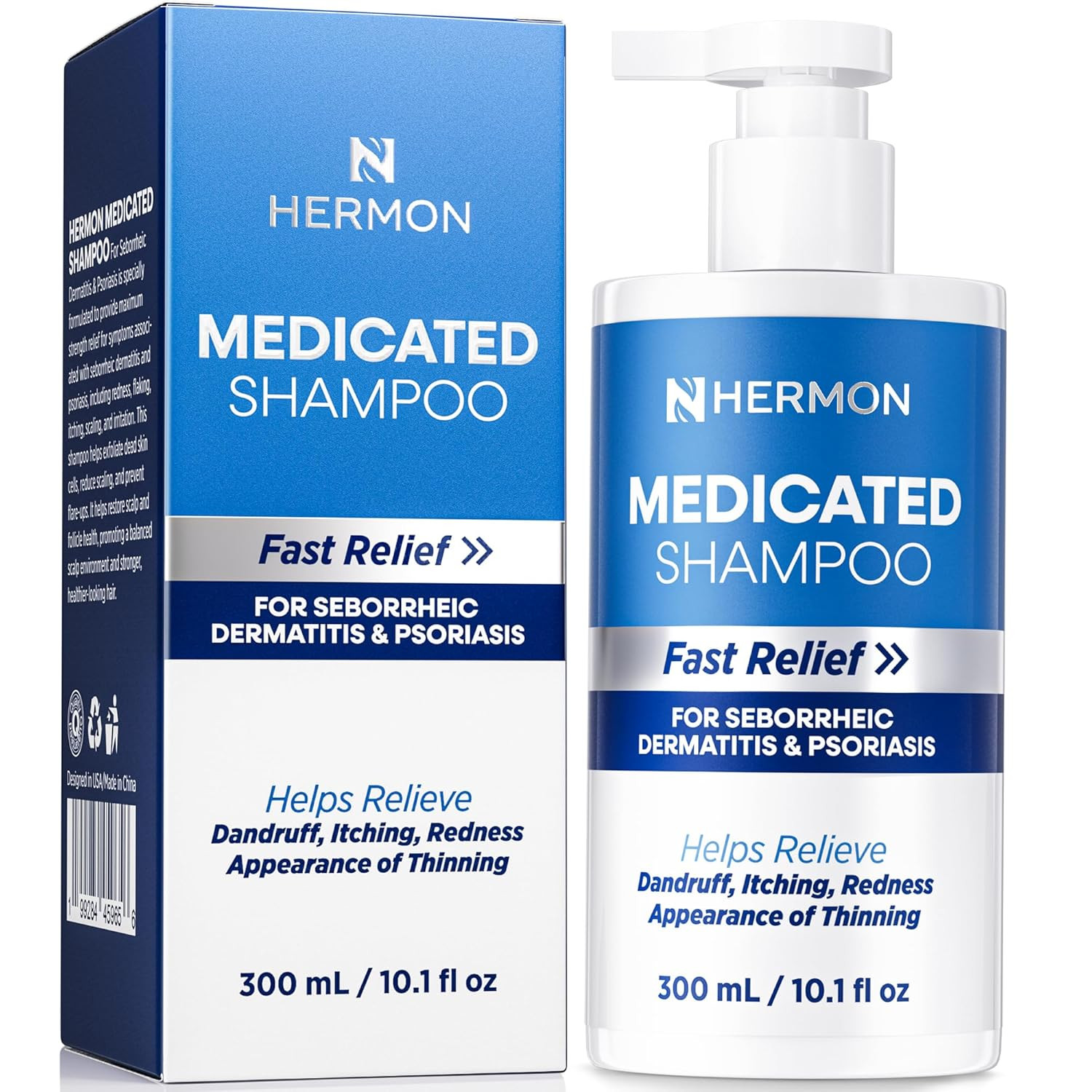 Medicated Shampoo for Scalp Seborrheic Dermatitis & Psoriasis: Plant-Based Formu