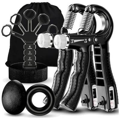 Grip Strength Trainer Kit 5-Pack - Forearm Grip Training Set