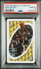 PSA 10 KOBE BRYANT 2006 UNO ALL-STARS WESTERN CONF YELLOW 8 SSP COLOR MATCH GEM