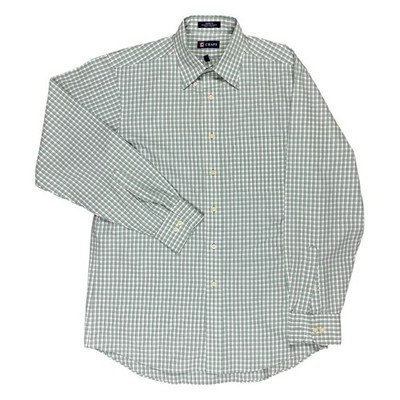 Chaps Mens Classic Fit Plaid Long Sleeve Button Down Shirt Size Medium