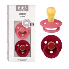 Natural Rubber Baby Pacifiers Set of 2 BPAFree Soothers for 6 Months