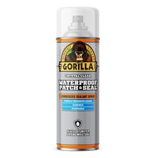 Gorilla Waterproof Patch  Seal Rubberized Sealant Spray, Crystal Clear