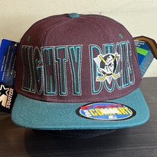 Vintage Starter Anaheim Mighty Ducks Hockey Fitted Hat VTG NWT
