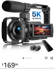 5k video camera camcorder
