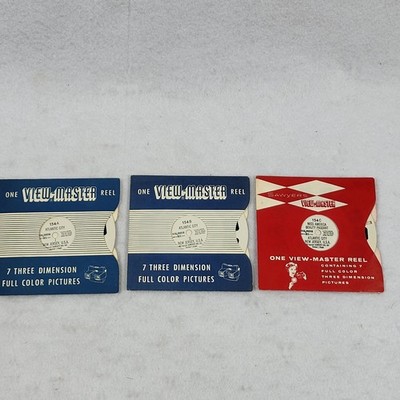 Miss America Beauty Pageant Atlantic City New Jersey 1957 View-Master 154A B C