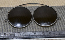 Vintage Engraved Edge Silver Tone CLIP ON SUNGLASSES Fit Over Brown Lens