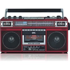 Bluetooth-Enabled Boombox with Dual Speakers and USB Music Playback Capabilities