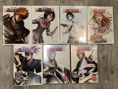 #ad Bleach Vol 1 7 DVD Region 1 NTSC Episodes 1 28 C $50.00