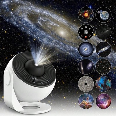 LED Galaxy Projector Starry Night Light Moon Star Sky Nebula Projection Lamp DHL