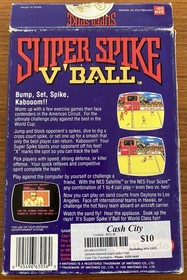 NES ~ SUPER SPIKE V'BALL ~ Nintendo NES-VJ-UKV Cart Sleeve Inst Poster Box Pal