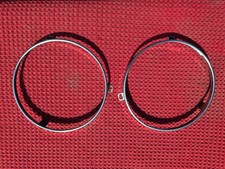 1965 Plymouth Satellite -7 Headlight Rings Pair2 New Factory Original